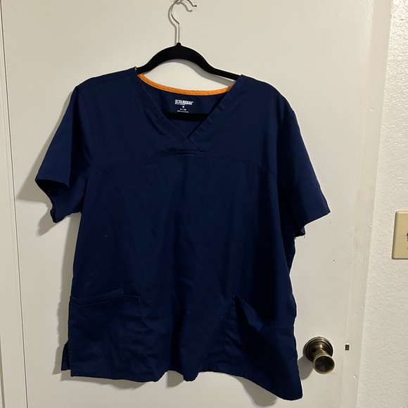 Women’s blue scrub top - Picture 1 of 5